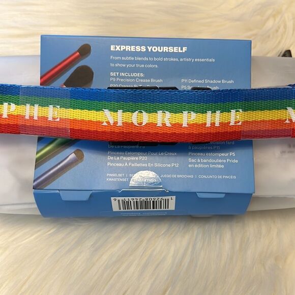 Morphe Made With Pride Limited Edition Full Size Brush Set With Pride Belt Bag - Picture 7 of 9